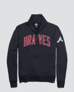 ATLANTA BRAVES BANKS '47 HARRIS SCRIMMAGE 1/4 ZIP