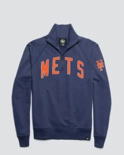 NEW YORK METS BANKS '47 HARRIS SCRIMMAGE 1/4 ZIP