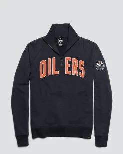 EDMONTON OILERS BANKS '47 HARRIS SCRIMMAGE 1/4 ZIP