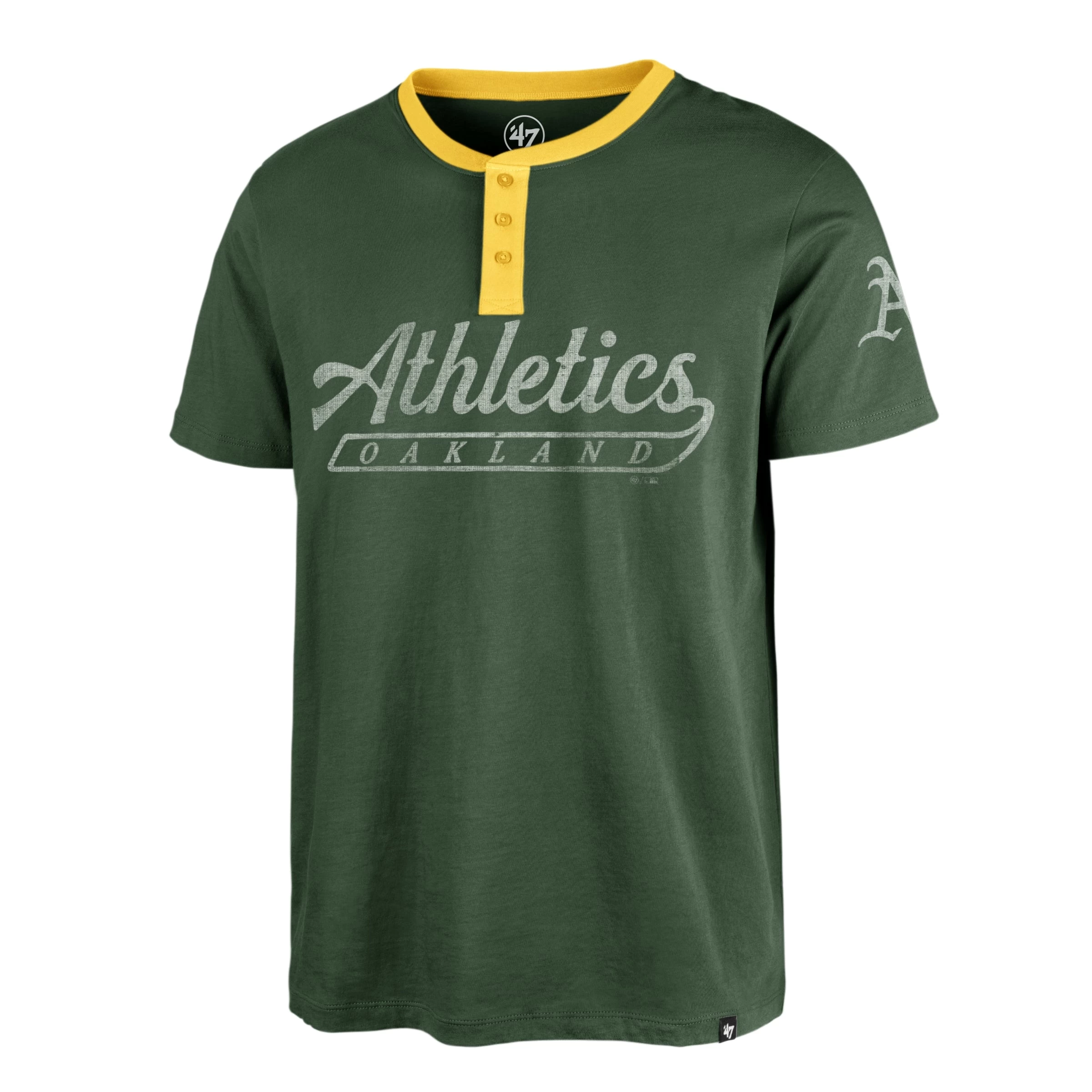 OAKLAND ATHLETICS WEST END '47 HENLEY TEE