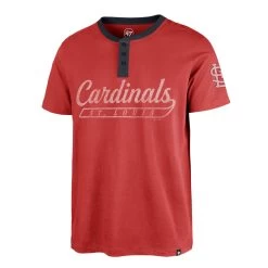 ST. LOUIS CARDINALS WEST END '47 HENLEY TEE