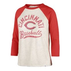 CINCINNATI REDS RETRO DAZE '47 AVA RAGLAN WOMENS