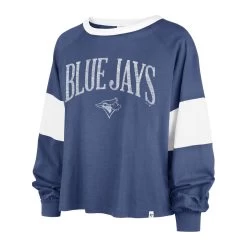 TORONTO BLUE JAYS UPSIDE '47 RHEA LONG SLEEVE TEE WOMEN